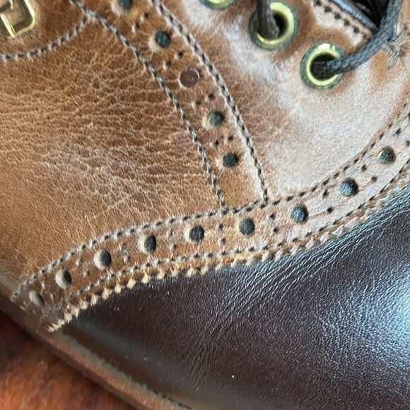 FOOTJOY Classics 8.5 D Premiere Brown Golf Shoes Lace Up Spikelets main image 4
